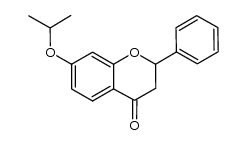 7-isopropyloxyflavanone Structure