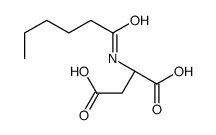 (2S)-2-(hexanoylamino)butanedioic acid Structure