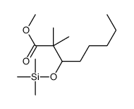 methyl 2,2-dimethyl-3-trimethylsilyloxyoctanoate Structure