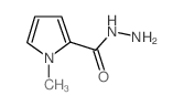 1-甲基-1H-吡咯-2-碳酰肼结构式