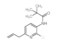 N-(6-烯丙基-2-氯吡啶-3-基)棕榈酰胺结构式