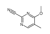 2-Pyrimidinecarbonitrile, 4-methoxy-5-methyl- (9CI)结构式