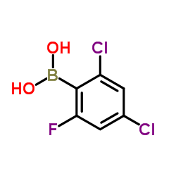 (2,4-Dichloro-6-fluorophenyl)boronic acid Structure