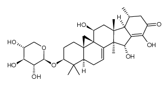 15α-hydroxy-16-dehydroxy-16(24)-en-foetidinol-3-O-β-D-xylopyranoside Structure