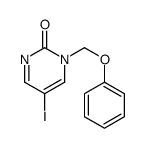 5-iodo-1-(phenoxymethyl)pyrimidin-2-one结构式