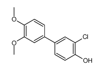 2-chloro-4-(3,4-dimethoxyphenyl)phenol结构式