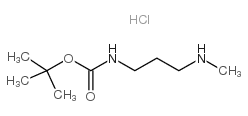 1-(Boc-氨基)-3-甲氨基丙烷盐酸盐结构式