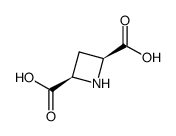 (+/-)-顺-吖丁啶-2,4-二羧酸结构式
