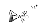 Na[W(CO)3(cyclopentadienyl)] Structure