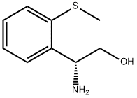 (R)-2-氨基-2-(2-(甲硫基)苯基)乙-1-醇结构式