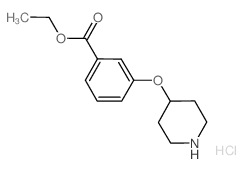 Ethyl 3-(4-piperidinyloxy)benzoate hydrochloride Structure