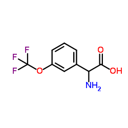 3-(Trifluoromethoxy)-DL-phenylglycine structure