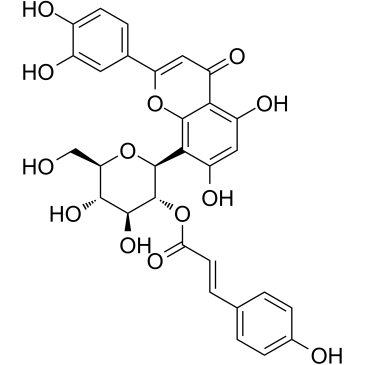 Orientin-2''-O-p-trans-coumarate Structure