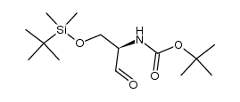 tert-butyl (R)-1-(tert-butyldimethylsilyloxy)-3-oxopropan-2-yl carbamate结构式