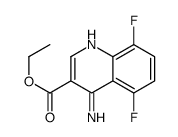 4-Amino-5,8-difluoroquinoline-3-carboxylic acid ethyl ester structure