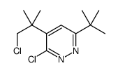6-tert-butyl-3-chloro-4-(1-chloro-2-methylpropan-2-yl)pyridazine Structure