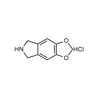 6,7-二氢-5H-[1,3]二噁唑[4,5-f]异吲哚盐酸盐结构式