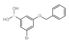 3-(苄氧基)-5-溴苯硼酸结构式
