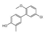 4-(5-chloro-2-methoxyphenyl)-2-methylphenol结构式