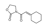3-(2-cyclohexylideneacetyl)-1,3-oxazolidin-2-one Structure
