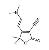 4-(2-(dimethylamino)vinyl)-5,5-dimethyl-2-oxo-2,5-dihydrofuran-3-carbonitrile结构式