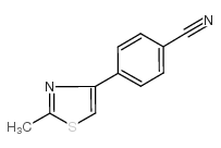 4-(2-甲基-1,3-噻唑)苯甲腈结构式