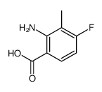 2-氨基-4-氟-3-甲基苯甲酸结构式