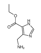 4-(氨基甲基)-1H-咪唑-5-羧酸乙酯结构式