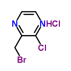 2-(Bromomethyl)-3-chloropyrazine hydrochloride (1:1) Structure
