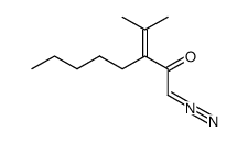 1-Diazo-3-pentyl-4-methyl-3-penten-2-one Structure