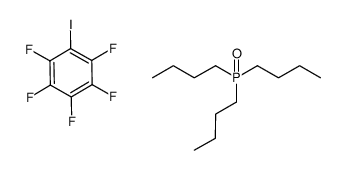 tributylphosphine oxide compound with 1,2,3,4,5-pentafluoro-6-iodobenzene (1:1) Structure