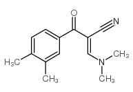 2-[(二甲基氨基)亚甲基]-3-(3,4-二甲基苯基)-3-氧代丙腈结构式