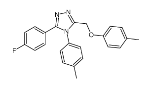 3-(4-fluorophenyl)-5-[(4-methylphenoxy)methyl]-4-(4-methylphenyl)-1,2,4-triazole Structure
