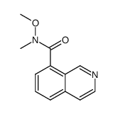N-methoxy-N-methylisoquinoline-8-carboxamide结构式