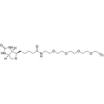 生物素-四聚乙二醇-丙炔基结构式