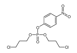 Bis(3-chloropropyl) p-nitrophenyl phosphate结构式