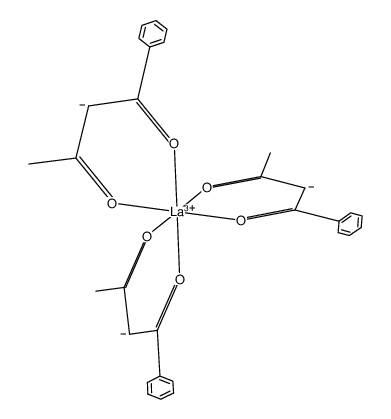 lanthanum(III) benzoylacetonate Structure