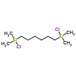 1,6-双(氯二甲基硅基)己烷结构式