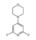2,6-difluoro-4-morpholinopyridine Structure