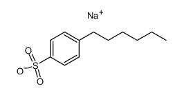Sodium; 4-hexyl-benzenesulfonate Structure
