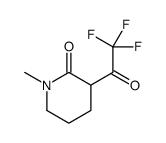 2-Piperidinone, 1-methyl-3-(trifluoroacetyl)- (9CI) Structure