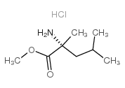 D-alpha-Methylleucine methyl ester hydrochloride结构式