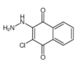 2-chloro-3-hydrazinylnaphthalene-1,4-dione结构式