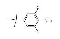 4-t-butyl-2-chloro-6-methylaniline结构式