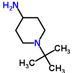 1-叔丁基哌啶-4-胺结构式