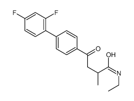 4-[4-(2,4-difluorophenyl)phenyl]-N-ethyl-2-methyl-4-oxobutanamide结构式