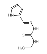 Hydrazinecarbothioamide,N-ethyl-2-(1H-pyrrol-2-ylmethylene)- Structure