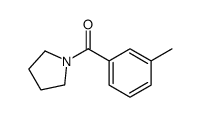 1-(3-Methylbenzoyl)pyrrolidine结构式