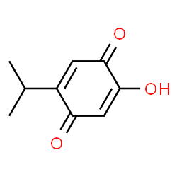 2,5-Cyclohexadiene-1,4-dione,2-hydroxy-5-(1-methylethyl)-(9CI)结构式