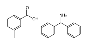 diphenylmethanamine, 3-methylbenzoic acid Structure